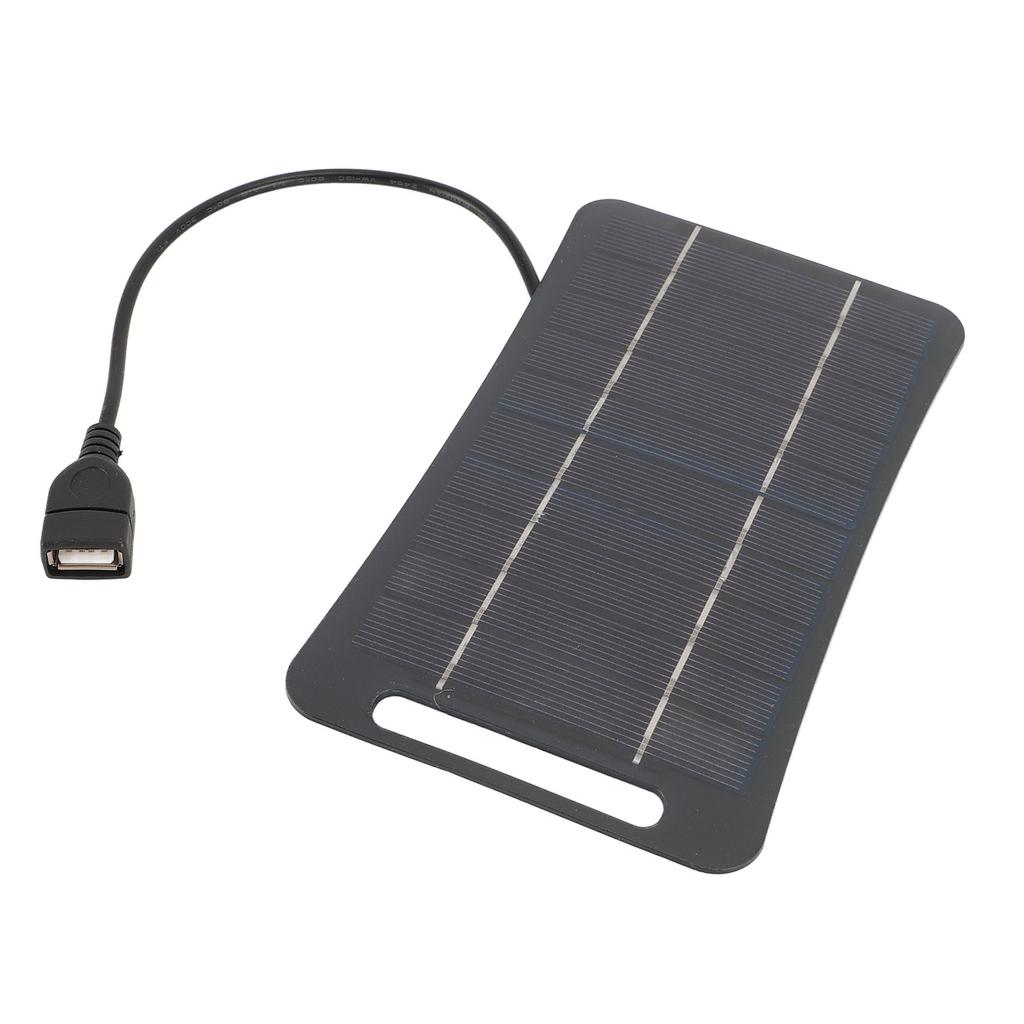 5V 5W USB Solar Panel Professional High Efficiency Monocrystalline Silicon Portable Handheld Solar Panel   for Camping Travel Outdoor