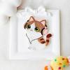 4 Pcs Mixed Cute Cartoon Cat With Headphones Embroidered Patches Iron On Decorative Applique