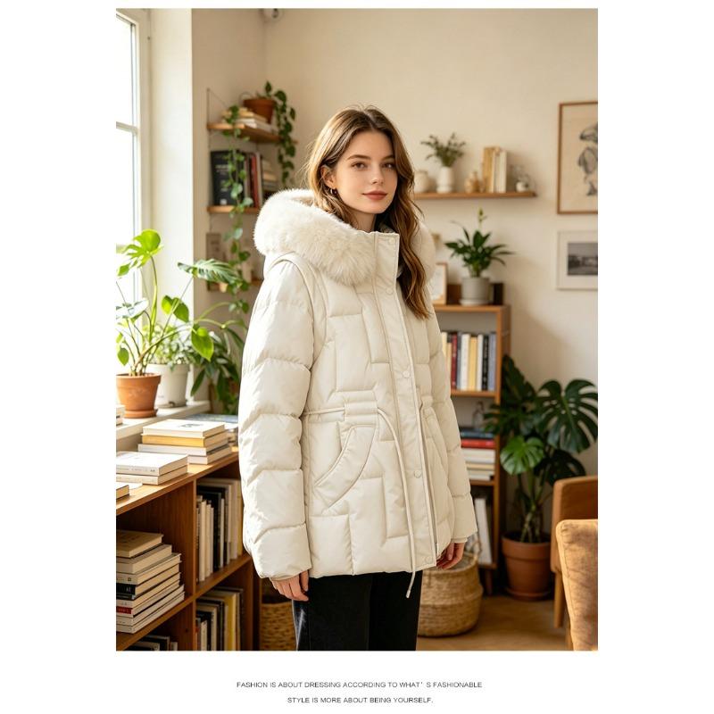 TIFICY Moda donna casual autunno inverno tinta unita stampa maniche lunghe giacche e cappotti piumini