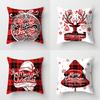 Popular Christmas Pillowcases for Holidays Santa Claus Linen Home Decoration Pillowcases