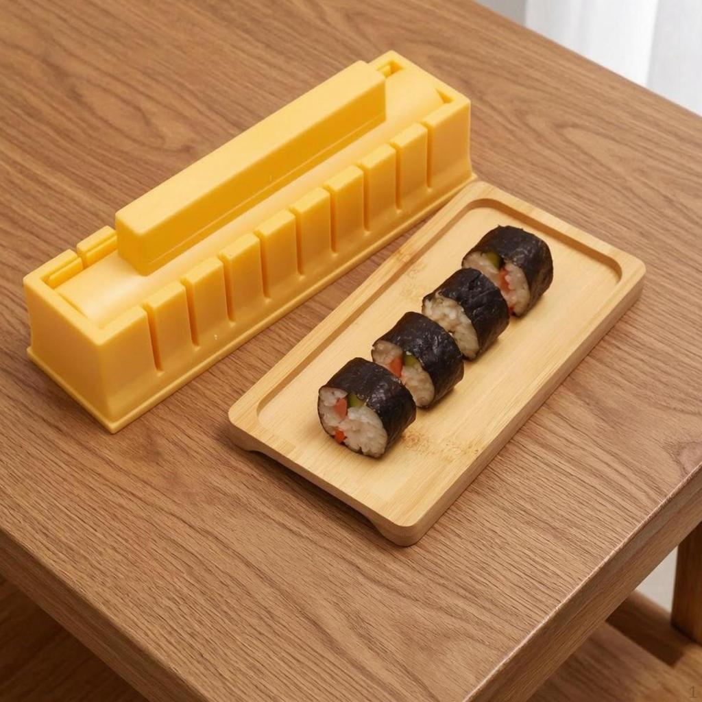 Sushi Making Kit Rice Roller Handling Utensil HIPS Material Construction Suitable for Home Dining