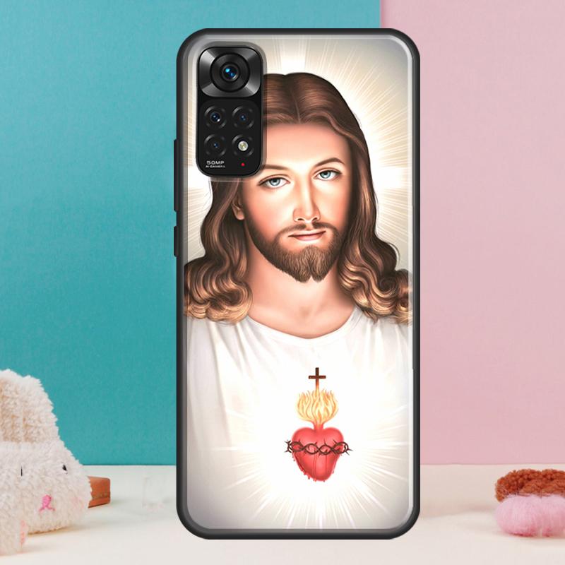 Christian Jesus Case For Xiaomi Redmi Note 14 13 Pro 12 11 9 10 9S 10S 11S 12S Redmi 14C 13C 10C 12C Cover