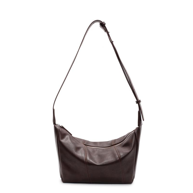 

Нишевый дизайн сумка-пельмень женская 2025 новая трендовая в иностранном стиле сумка на плечо популярная модная сумка-мессенджер с высоким чувством стиля темно-коричневого