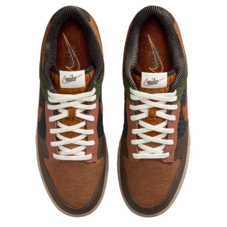 Nike Dunk Low Retro Premium Light British Tan Cinnamon Unisex Sneakers Brown Cargo-Khaki Baroque-Brown IB7746-201