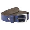 Belt - LEONARDO VERRELLI - LV0045 - Genuine Leather - Blue - 100 Cm X 3.3 Cm