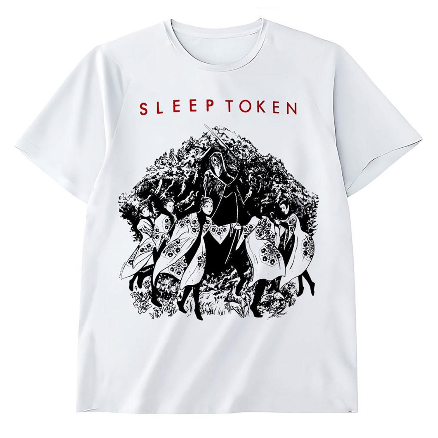 Мужская футболка Sleep Token The Love You Want приталенная Medium Белая S