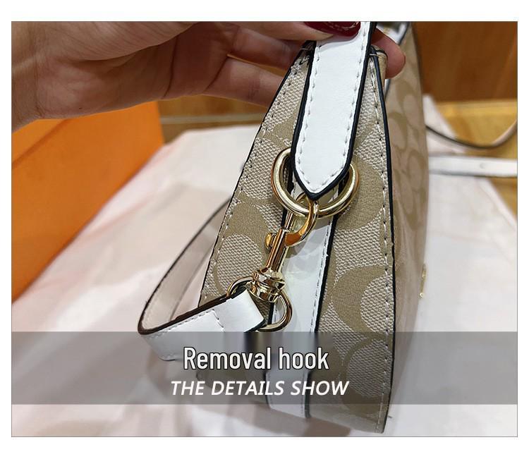 Dámská retro taška přes rameno s potiskem písmen pro rok 2025 – Trendy všestranná crossbody a podpažní kabelka