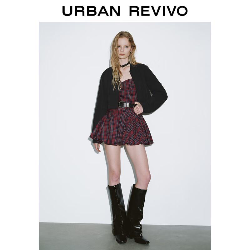 UR 2025 Women's Casual Zipper Loose Short Jacket