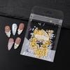 1 Bag Mixed Gold Ocean Style Nail Art Charms 3D Shell Starfish Pearl Metal Nail Jewelry Diy Nail  Charm Decoration