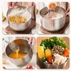 Stainless Steel Mixing Bowl Deep Design Cooking Baking Cake Bread Salad Egg Beater Basin Fruit Container Kitchen Cooking Tools