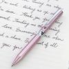LACHIEVA LUX Popular Luxury Writing Instruments Stationery Gift Set with Swiss Crystal Premium Metal Ballpoint Pen One Black and One Pink Clip,