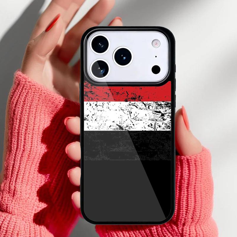 Yemen National Flag Coat Of Arms Theme Phone Case for iPhone 17 Air 16e 15 14 13 Pro Max Back Cover for 12 11 Pro Coque