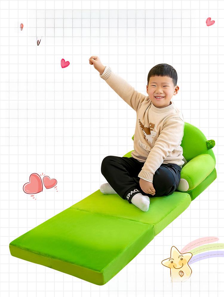 Cartoon Folding Kids' Sofa: Multifunctional Baby Seat & Kindergarten Stool