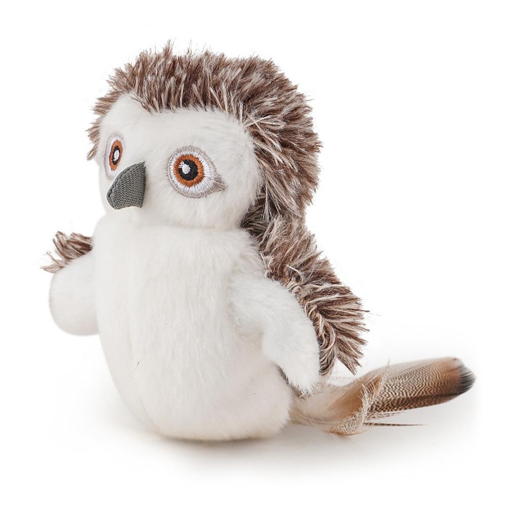 10pcs Automatic Cat Teaser Shaking Bird Pet Toy Simulated Cat Hunting Toys Snowy Owl Bird Doll