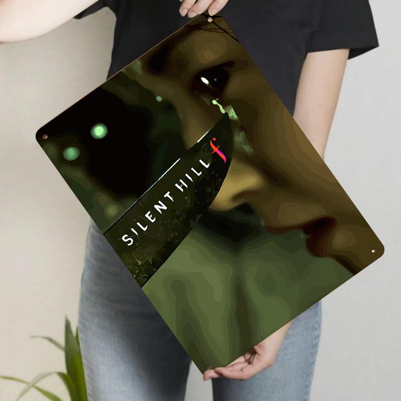 

Silent Hill f Horror Game Art Metal Wall Decor for Home Bar Cafe Gaming Room Decorative Poster 20x30cm（7.8x11.8inch）