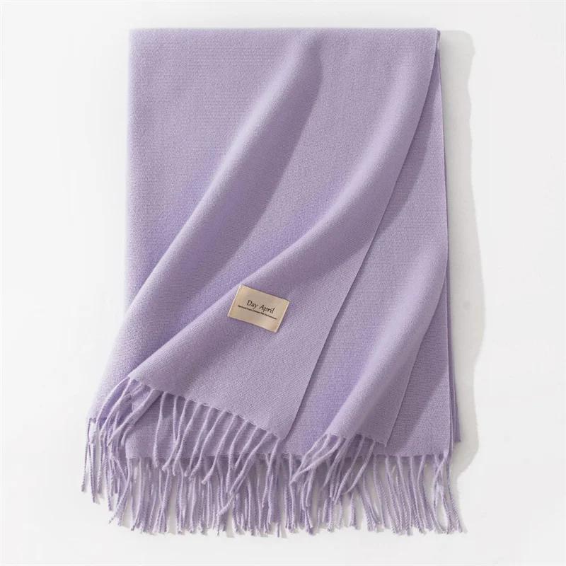 Cashmere Scarves for Women  Winter Shawls Warm Wraps Lady Pashmina Solid Print Blanket Scarf Neck Headband Hijabs Stoles