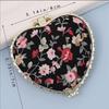 Pocket Floral Mirror Mini Makeup Compact Portable Two-side Folding Make Up Mirror Women Vintage Cosmetic Make Up For Gift