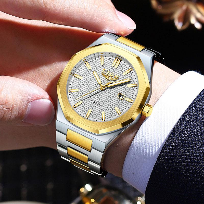 Quartz Watches For Men Fashion Business Date Chronograph Clock Male Outdoor Sport Waterproof Luminous Man Wristwatch