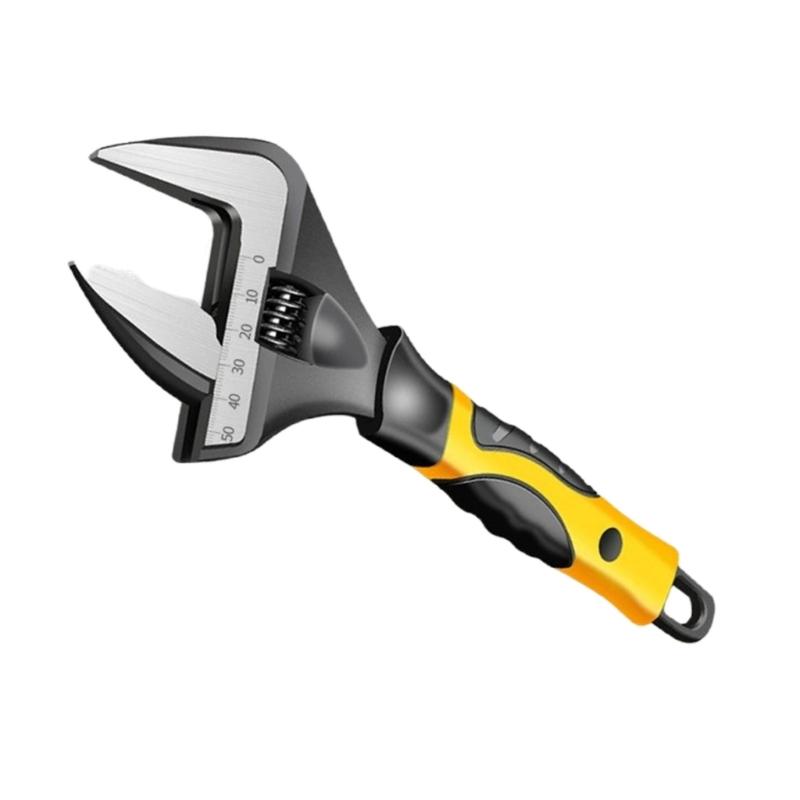 Large Jaw Adjustable Wrenches Stainless Steel Spanner for Various Nut Size High Torque and Grip Alloy Steel Construction