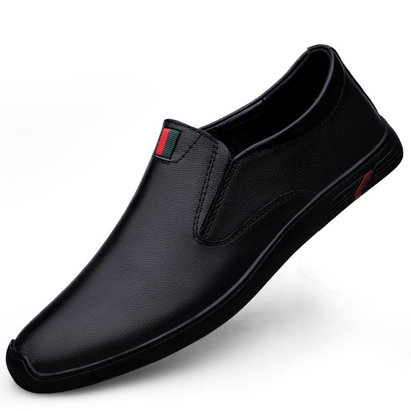 2025 Men s Genuine Leather Slip-On Driving Moccasins - Comfortable First Layer Cowhide Shoes 40
