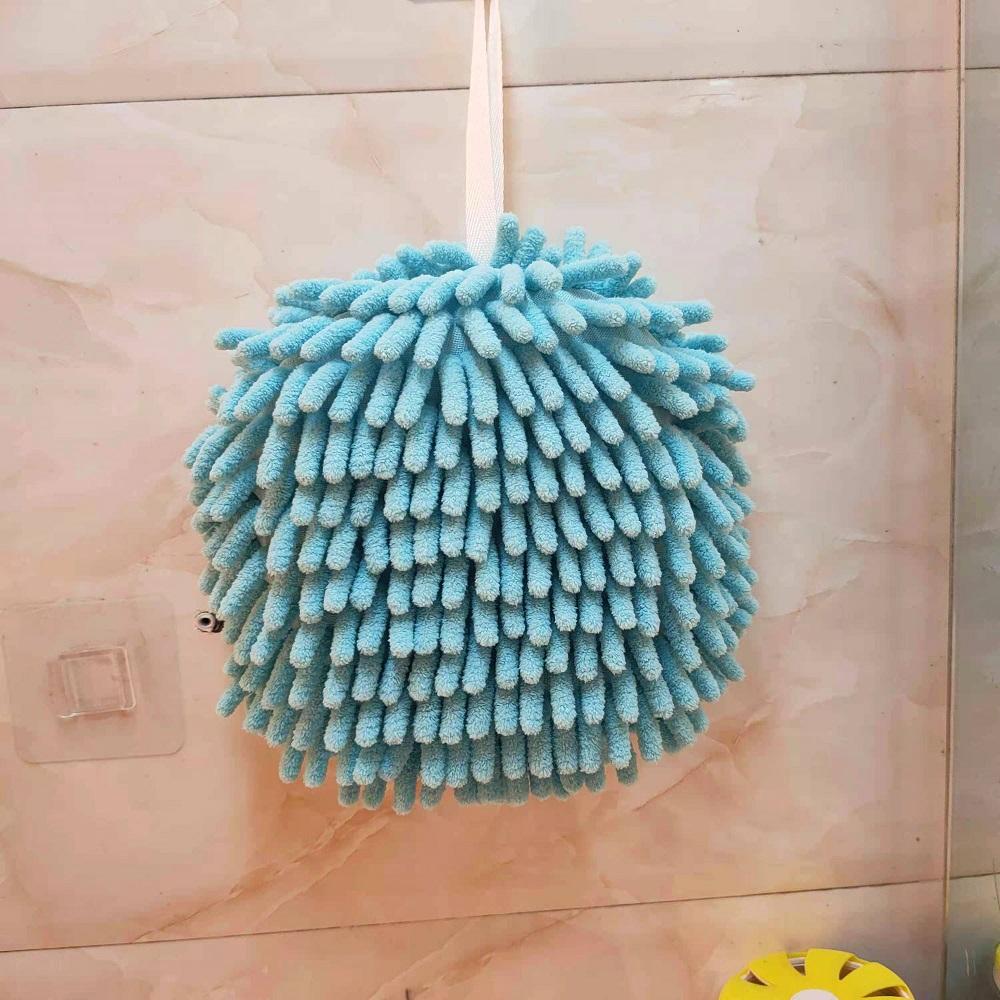 High Quality Chenille Hand Towels Kitchen Bathroom Hand Towel Ball With Hanging Loops Quick Dry Soft Absorbent Microfiber Towels