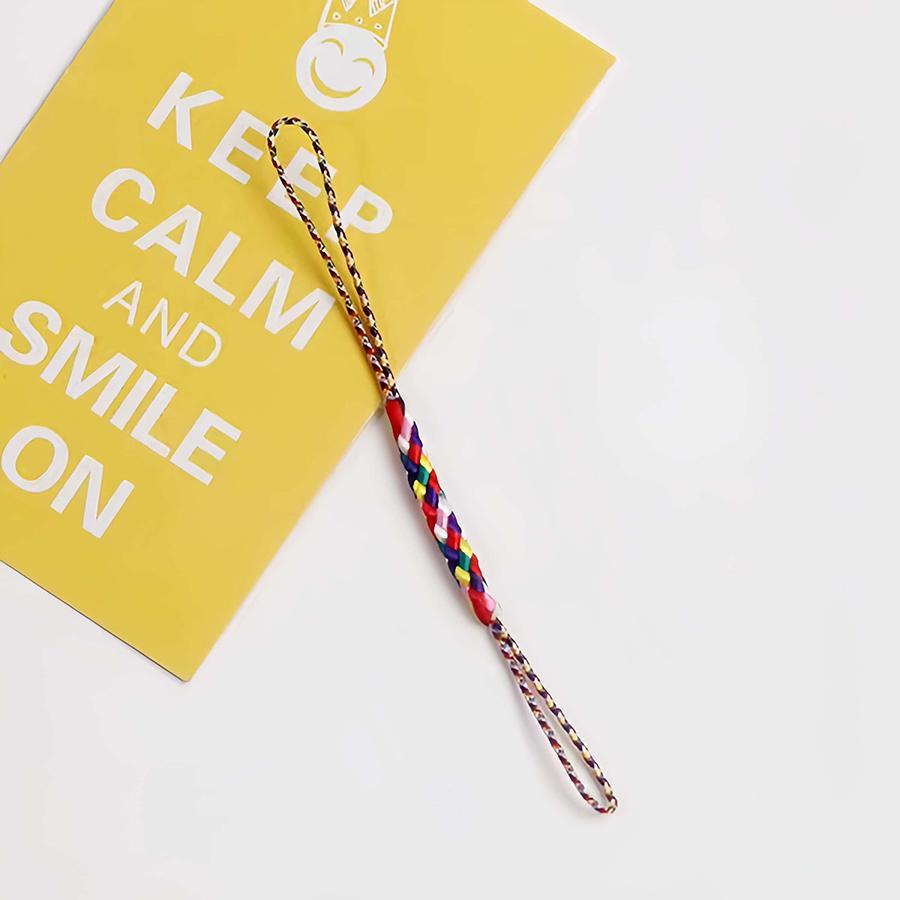 10PCS Double Ended Phone Rope Key Chain Lanyard Hand Knitted Phone Strap Braided Pendant Charms Phone Cord Keychian Accessories