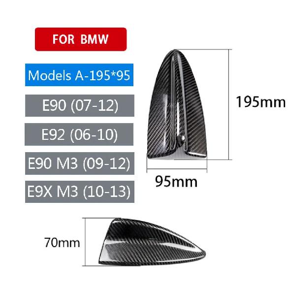 Real Carbon Fiber For BMW M2 M3 M4 12345 7 Series X1 X3 F22 F30 F34 F80 F87 F32 F36 F82 G11 G20 G12 G30 Shark Fin Antenna Cover