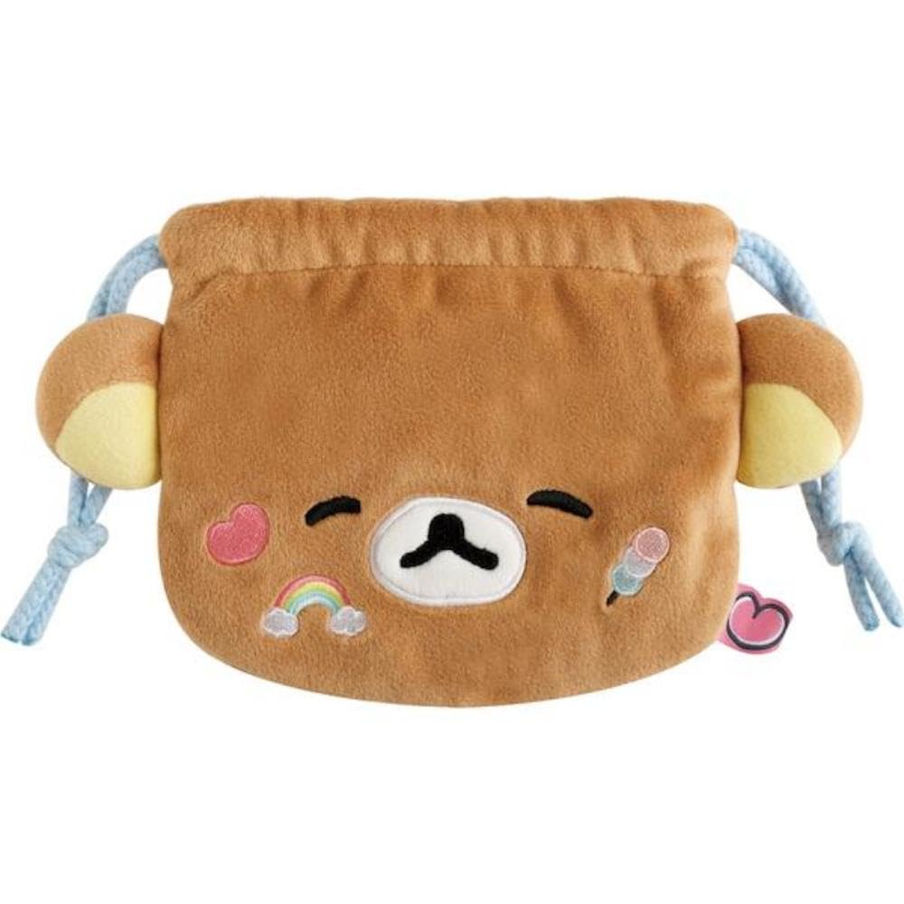 

CA86101 Rilakkuma Yuruyuru Warm Series Plush Drawstring Bag Rilakkuma