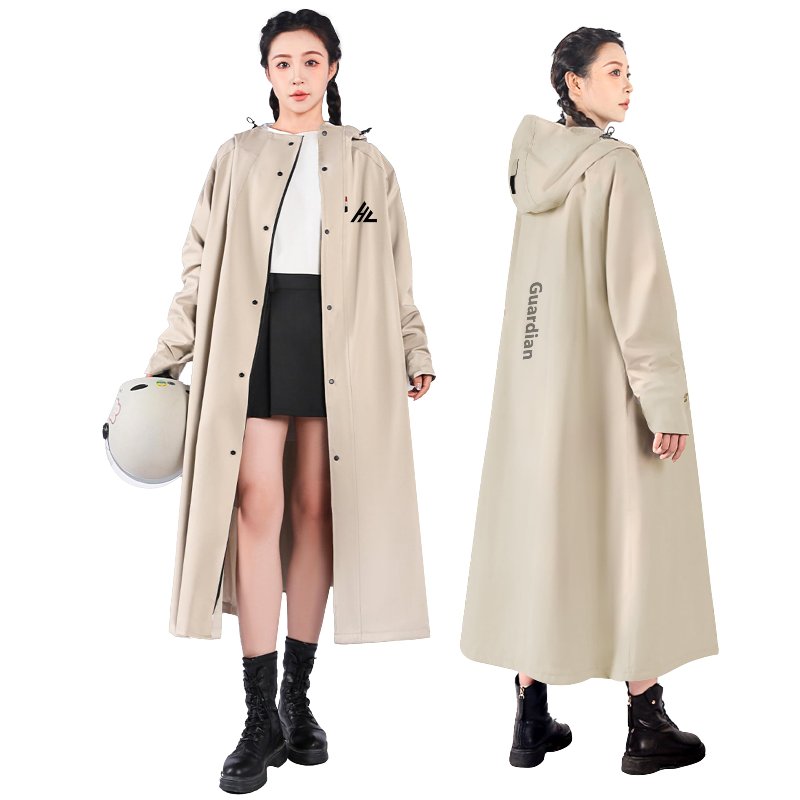 

Дождевик для большого рюкзака стильный длинный дождевик для поездок на работу или ветрозащитный и для сезона дождей сильный дождь поставляется с сумкой для хранения [Kaniya] велосипеды,