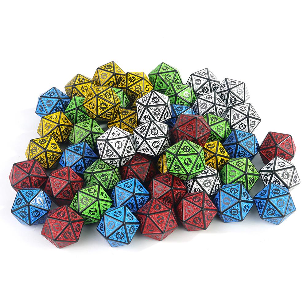 

DND D20 кубики 10 шт. многогранные кубики для настольных игр красный