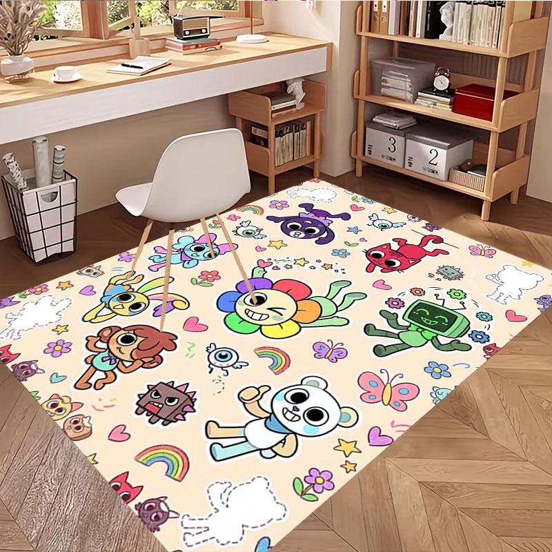 Dandy's World Print Rug, Washable Floor Carpet, For Entryway Dorm Laundry Room Office Study, Home Decor Birthday Christmas Gift