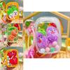 Jinnew Scream Adorable Vegetable Keychain Set Cute Plush Food Pendant Gifts