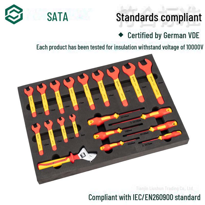 Shida Insulated Tools 09928: 68-Piece Electric Vehicle Repair Set