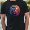 T-Shirt Herren Otter Portrait Motiv Baumwolle Größe XS bis 5XL