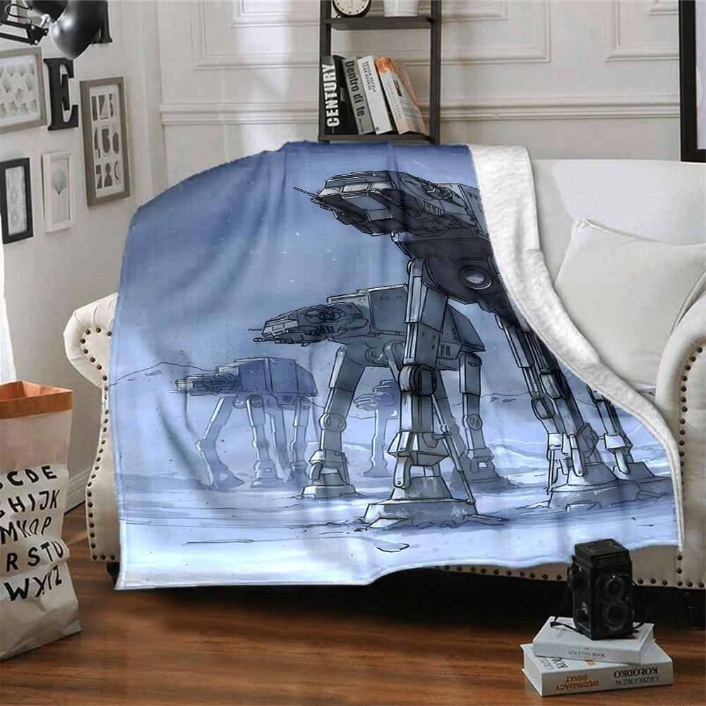 Star Wars Blanket Soft Cozy Suitable for Chair Couch Office Chair Four Seasons Multipurpose Modern Style Gift for Travel Home Birthdays