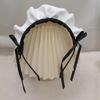 Ruffle Maid Headband Bowknot Ruffled Hair Hoop Maid Hairband Maid Cosplay Costume Accessory For Women Halloween Cosplay