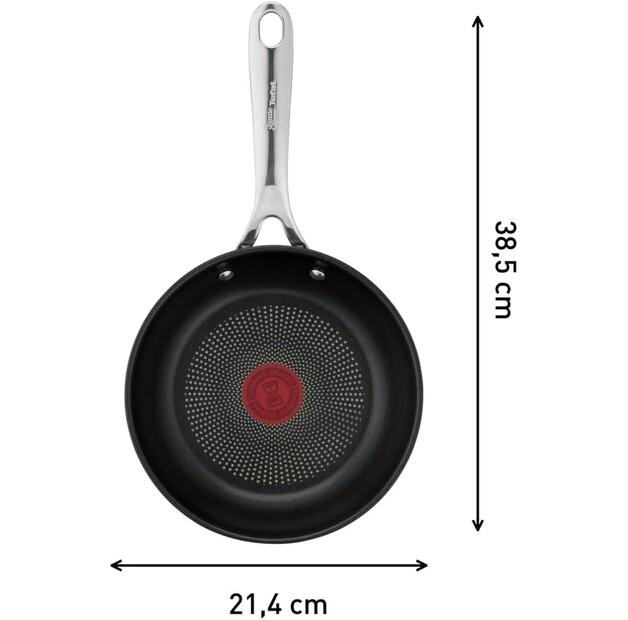 Сковорода Tefal E3040244 Jamie Oliver Cook's Direct из нержавеющей стали, 20 см