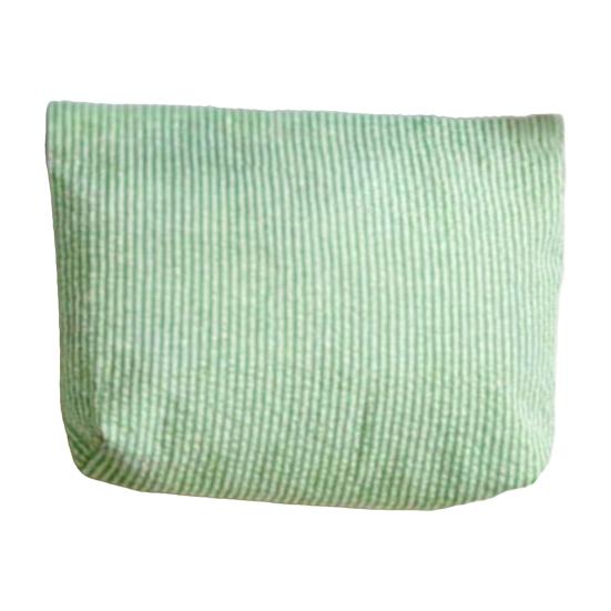 Striped Makeup Bag, Zipper Closure, Durable Portable Cosmetic Storage Bag, for Travel Business Trips And Outdoor Use