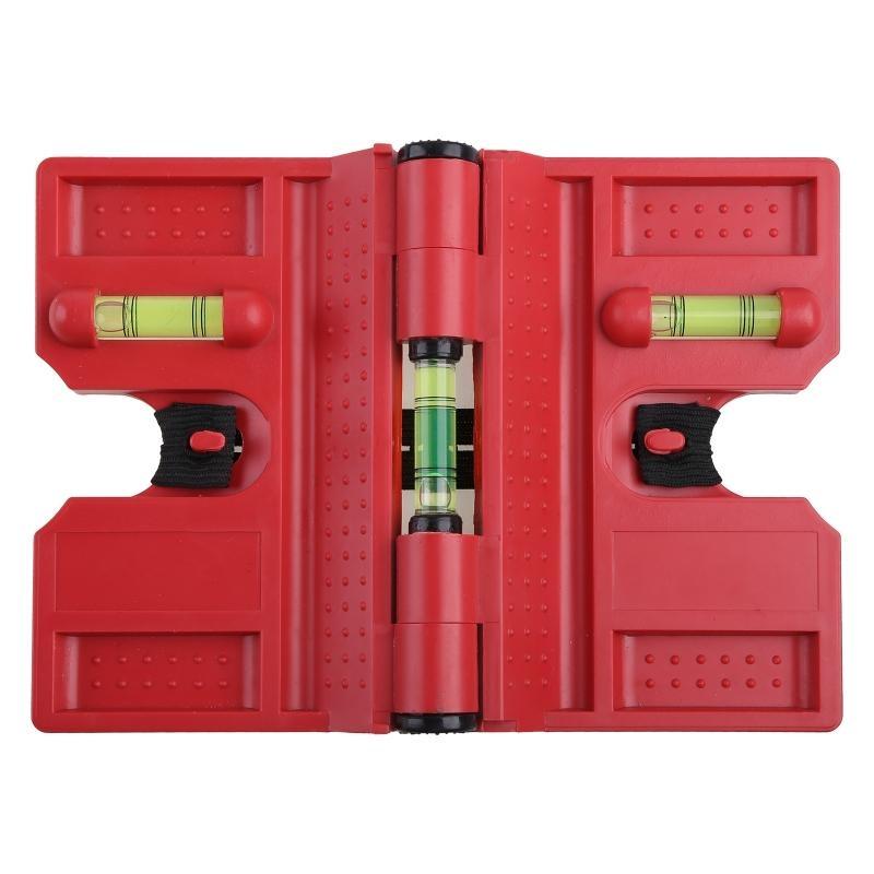 652F Plastic Level & Tool with 3 Bubbl-es Folding Gauge Level Meter