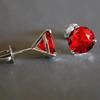 Fashion Colorful Zircon Earring Wedding Party Engagement for Women Jewelry Gift Push-back Geometric Earring  NEW