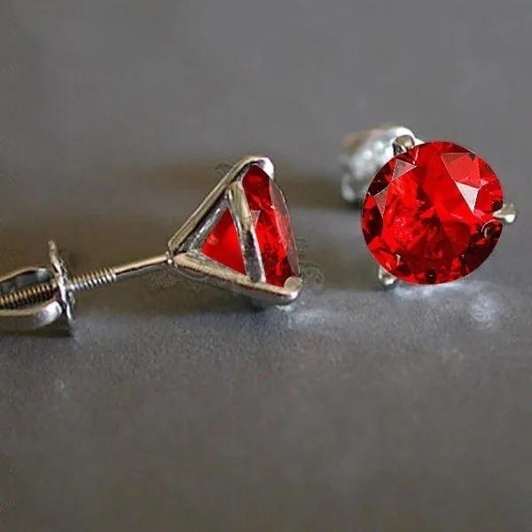 Fashion Colorful Zircon Earring Wedding Party Engagement for Women Jewelry Gift Push-back Geometric Earring  NEW