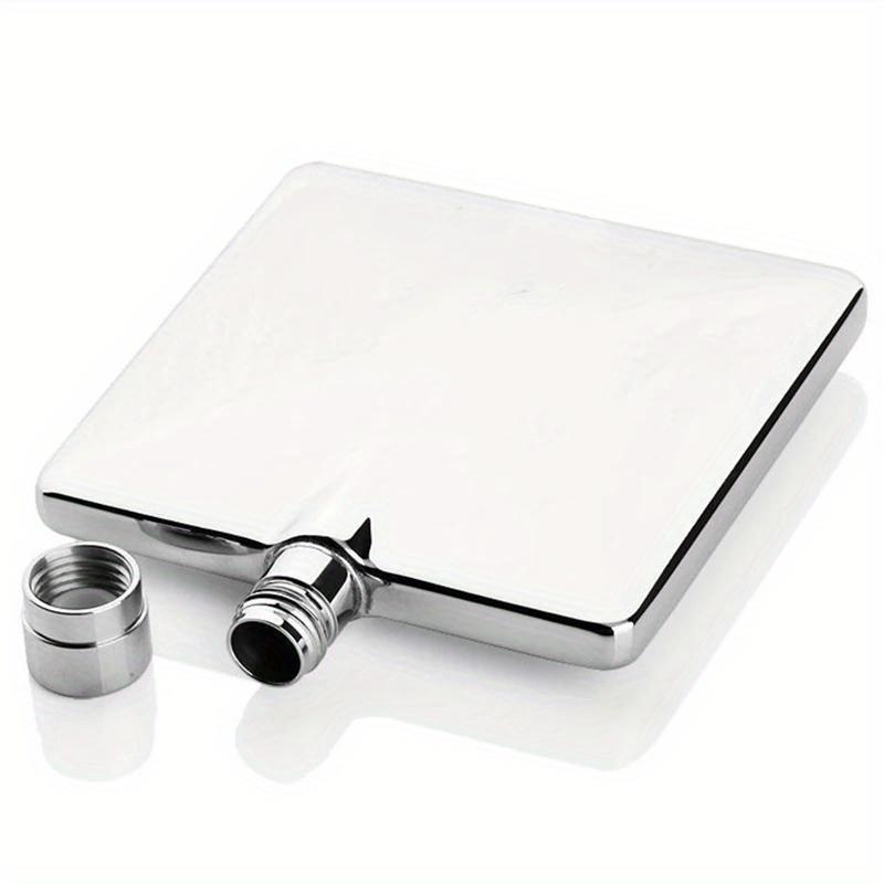 

100ml 4oz Flat Vodka Hip Flask Stainless Steel Portable Camping Flagons Liquor Whiskey Bottle Men Gift Light Grey