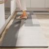 Minimalistische Anti-Rutsch-Bodenmatte für den Hausgebrauch - leiser cremefarbener Küchenbodenteppich, Badezimmermatte, Fußmatte, Teppich