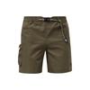 Solid Color Large Pocket Mid Waist Cargo Shorts Men Shorts Gray-Green GS4187