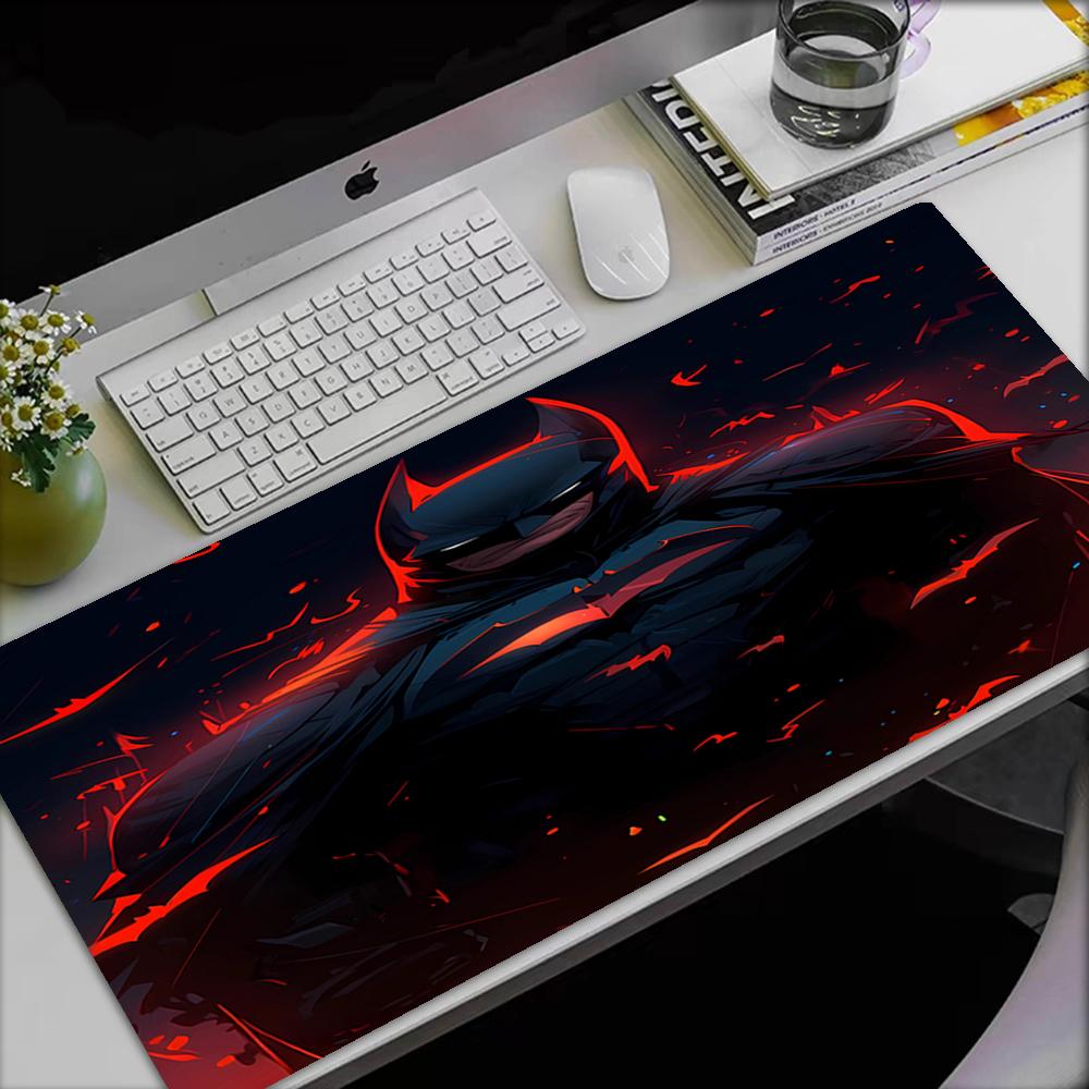 Batman Theme Mouse Pad, Non Slip Rubber Base, Multifunctional Office & Home Decor, Perfect for Workspace Personalization.