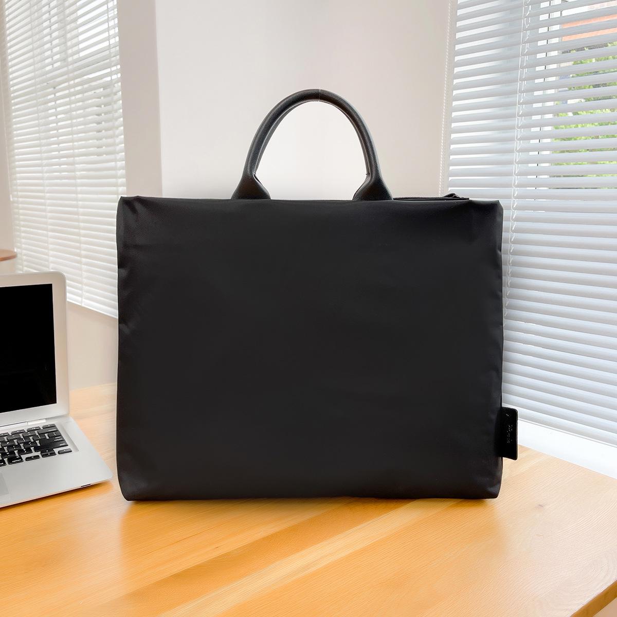 

Customized Waterproof Oxford Laptop Bag, 13-15 Inch, Large Capacity Briefcase for Men & Women with Logo Printing 13 Inch чёрный
