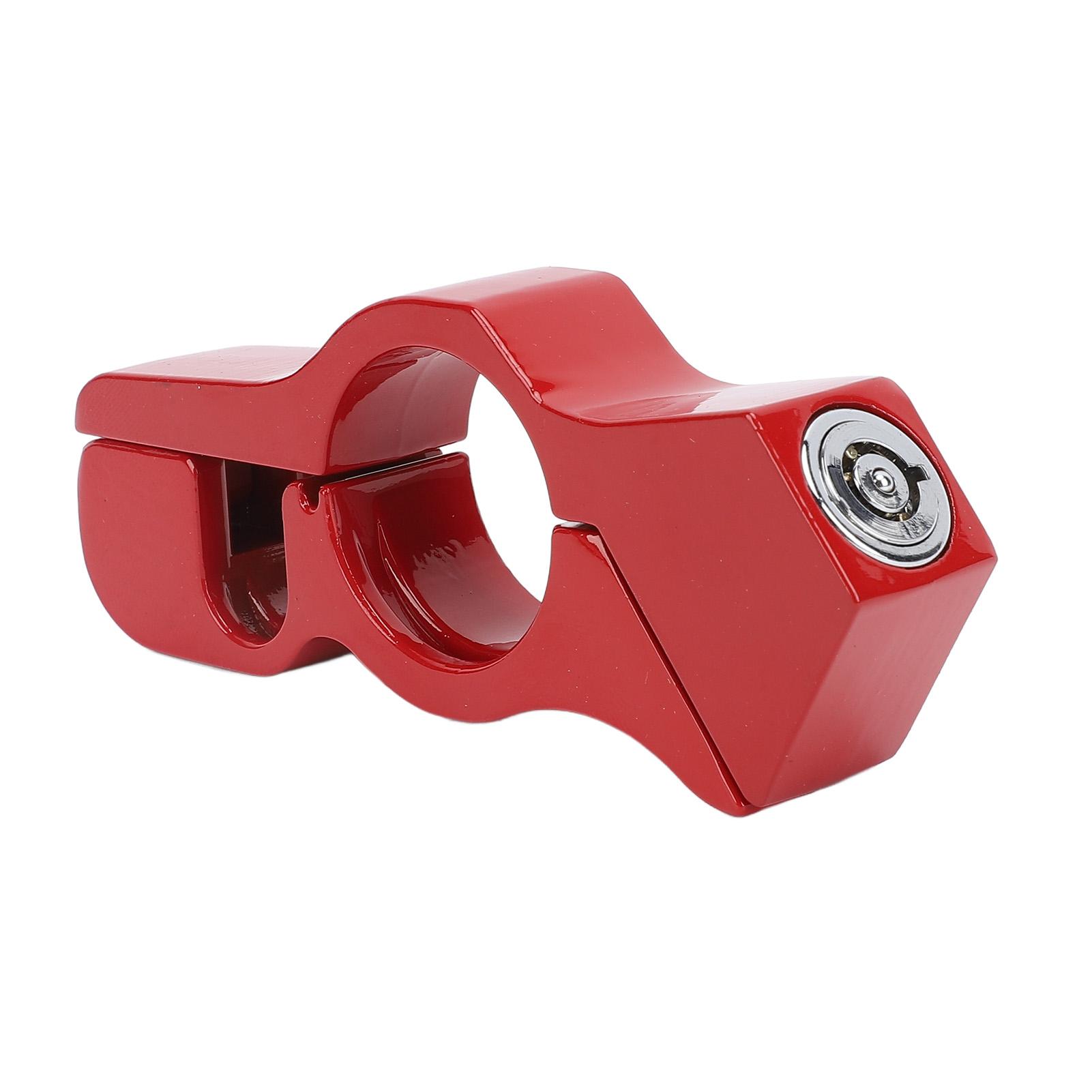 

Motorcycle Handlebar Lock Aluminum Alloy Anti Theft Throttle Clutch Brake Lock with Lock Chain for