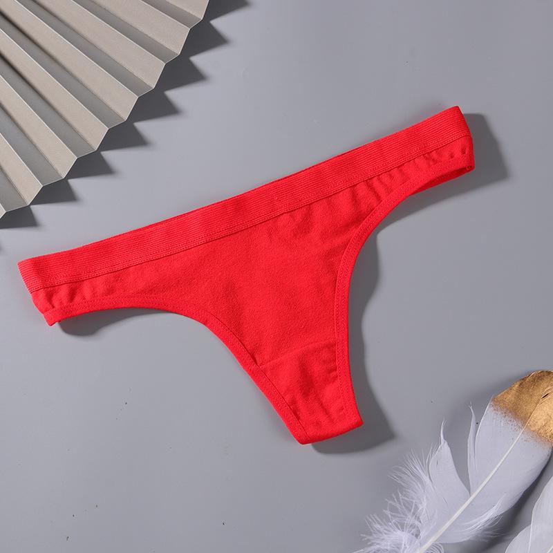 Women's Cotton Comfort Thong Triangle Fashion Panties