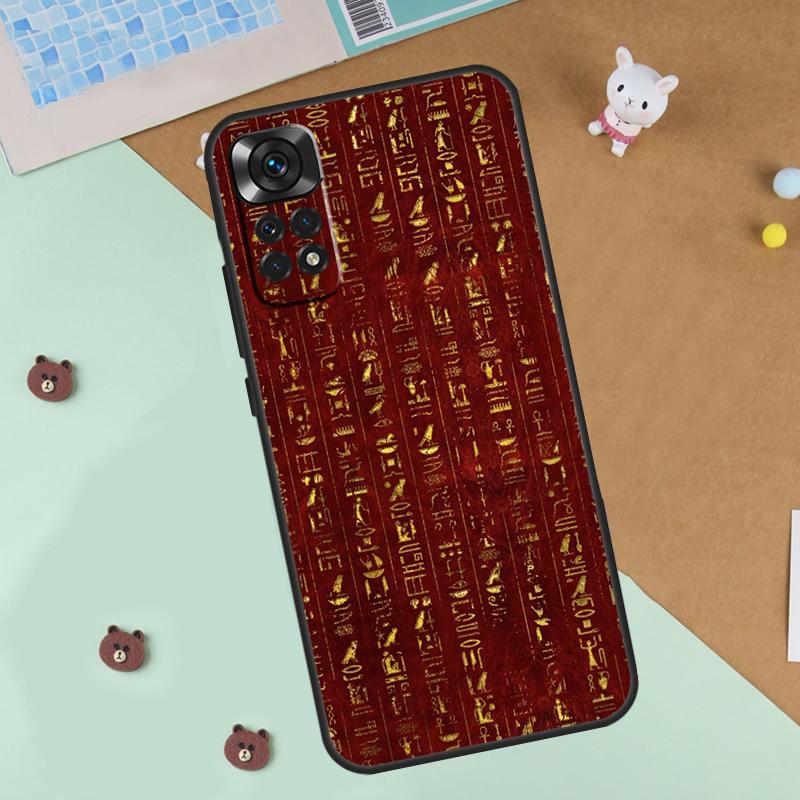 Egypt Pharaoh Mural Case For Xiaomi Redmi Note 13 14 9 10 11 12 Pro 10S 11S 12S Cover For Redmi 13C 10C 12C 14C
