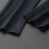 Dibenze Men's Plus Size Elastic Business Casual Straight Leg Trousers